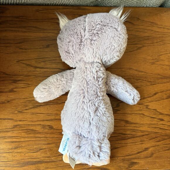 Gund Baby Toothpick Owl Plush 6052116 11" Soft Gray Stuffed Animal Bird - Picture 3 of 4